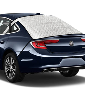 Car Rear Windshield Snow Cover 4-Layer For Winter Snow Frost Removal With Magnetic Edge And Windproof Belt Waterproof Dustproof Privacy for Seden