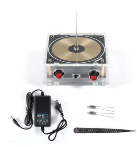 Music Tesla Coil Bluetooth/AUX Dual Mode Music Box 48V Input Transparent Acrylic Artificial Lightnings Touchable Science Experiments Audio Input