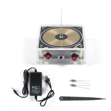 Music Tesla Coil Bluetooth/AUX Dual Mode Music Box 48V Input Transparent Acrylic Artificial Lightnings Touchable Science Experiments Audio Input