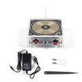 Music Tesla Coil Bluetooth/AUX Dual Mode Music Box 48V Input Transparent Acrylic Artificial Lightnings Touchable Science Experiments Audio Input