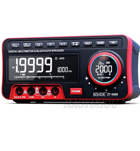 BSIDE ZT5566 19999 Counts Automatic Range Multi-function Bluetooth Speaker Digital Desktop Multimeter