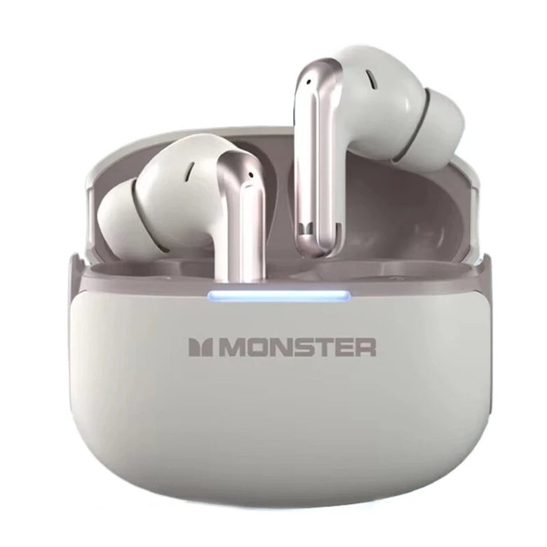 Monster D02 TWS Earbuds Wireless bluetooth V6.0 Earphone 4-Mic ENC Call Noise Cancelling 13mm Drivers 24H Playback Low Delay Sports Headphones