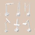 USB Charging LED Desk Lamp 3 Color Temperatures Brightness Adjustable Bedside Reading Pen Holder Table Lamp for Student dormitory