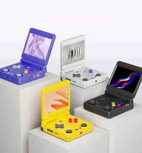 ANBERNIC RG34XXSP 64G Flip Retro Handheld Game Console 3.4-inch IPS Display Quad-core Support 5G WiFi & bluetooth 4.2 Dual Joystick Vibration Feedback Video Game Player Console 30+ Emulators Linux System