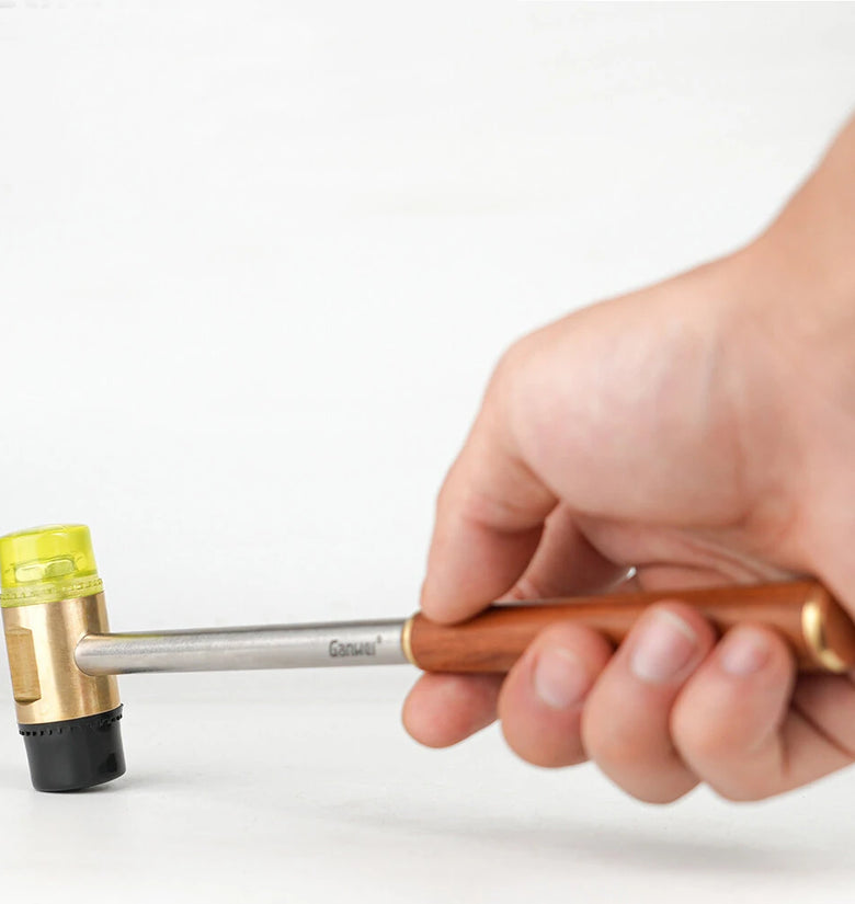 Professional Versatile Woodworking Hammer Brass Ergonomic Design Compact Portable Durable Tool DIY Projects Home Improvement