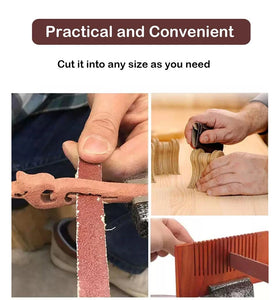 Emery Sandpaper 5 Rolls Abrasive Cloth Aluminum Oxide 150 240 320 400 600 Grit 25mm x 6m Woodworking Metal Automotive Polishing Dispenser Box