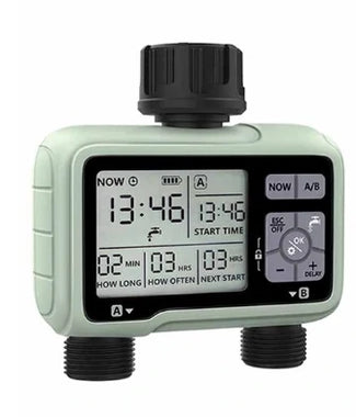 Powered By 2 AA Batteries Automatic Watering Timer Garden Irrigation Controller Outdoor With LCD Dispaly Waterproof Programmer
