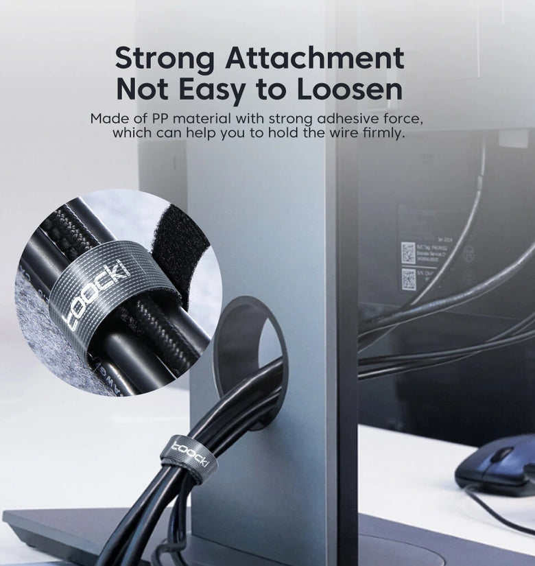 Toocki 1M/2M/3M/5M Cable Organizer Cable Management Wire Winder Tape Cord Management Protector for iPhone Samsung Huawei