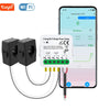 TUYA Wi-Fi Single Phase Clamp Smart Home Meter AC100-240V 80A Real-time Energy Monitoring Dual Channel with Tuya App