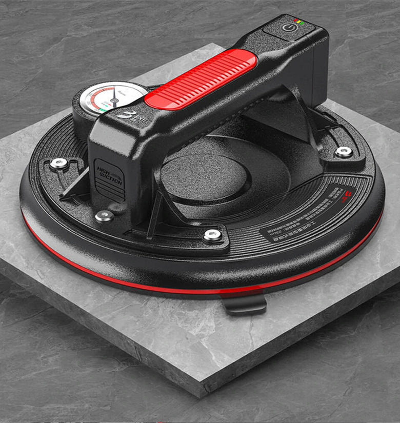Heavy Duty Lithium Powered Pump-Style Suction Cup with Imported Rubber Design 220kg High Suction Power Built-in 900mAh 3.7V Motor Battery Lightweight Portable for Commercial Industrial Use