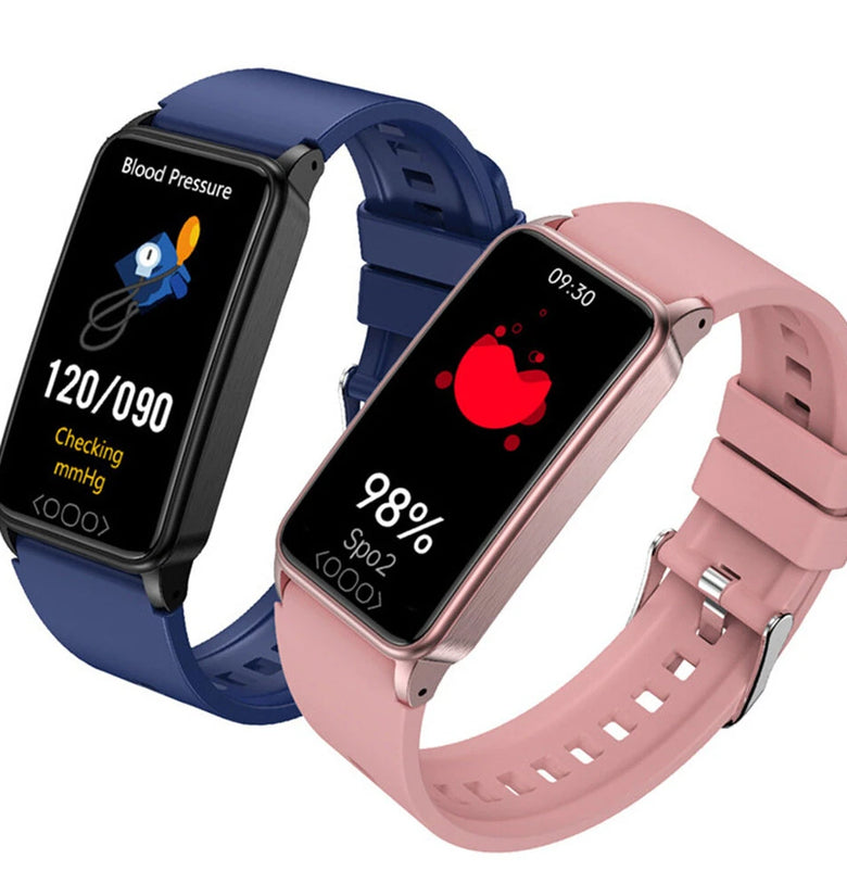 TK71Pro 1.47inch HD Screen Uric Acid Blood Lipids Blood Glucose Measurement Heart Rate Blood Pressure Blood Oxygen Monitor Sleep Monitoring Multi-sport Modes IP68 Waterproof Smart Watch