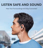 Soundcore AeroFit Open-ear Earbuds Wireless bluetooth Earphone 14mm Dynamic 3D Stereo Bass 4-Mic AI Call Noise Cancelling 42H Playback IPX7 Waterproof Sports Earhooks Headphones
