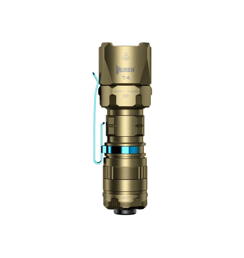 WUBEN T4 401M EDC Tactical Flashlight 850LM USB Rechargeable with Battery Small Keychain Flashlight Powerful Long Throw LED Mini Torch Pocket Light