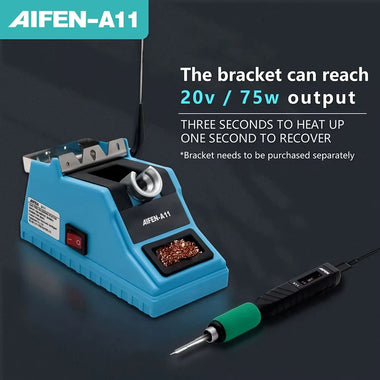 AIFEN A11 USB Portable Soldering Station 100-450C Adjustable Temperature Type-C Interface Compatible C210 Handle Fast Charging QC3.0 PD AFC FCP Global Repair Welding Tools