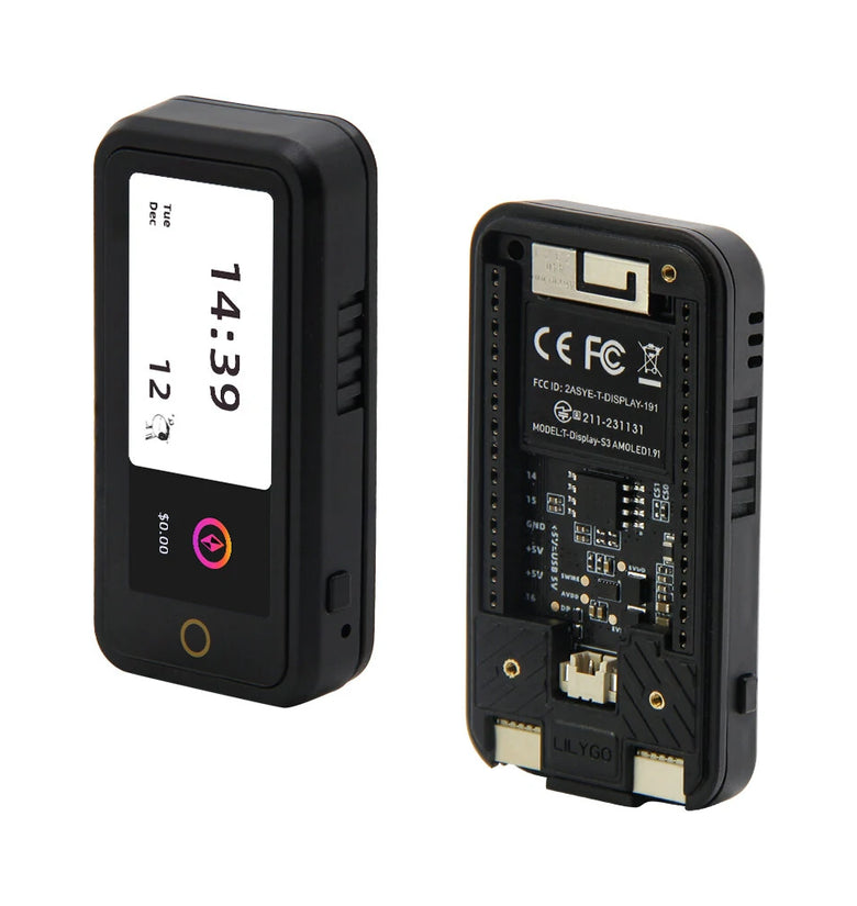LILYGO T-Display-S3 AMOLED ESP32-S3 1.91-inch RM67162 Display Development Board OLED WiFi Bluetooth 5.0 Wireless Module with Shell