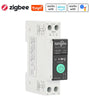 Tuya Intelligent Circuit Breaker with Metering 1P 63A DIN Rail Support 3 Timing Modes Multiple Safety Protecting APP Remote Control Compatible with Alexa Google Assistant for Household Appliances