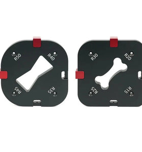 Woodworking Corner Jig Router Template Template 4 in 1 R15-R50 Aluminium Alloy Router Arcs Wood Milling Cutter Round R-corner