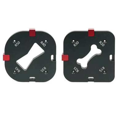 Woodworking Corner Jig Router Template Template 4 in 1 R15-R50 Aluminium Alloy Router Arcs Wood Milling Cutter Round R-corner