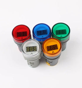 5pcs Red 22MM AD16 AD16-22DSV Type AC 60-500V Mini Voltage Meter LED Digital Display AC Voltmeter Indicator Light/Pilot Lamp 110V 220V