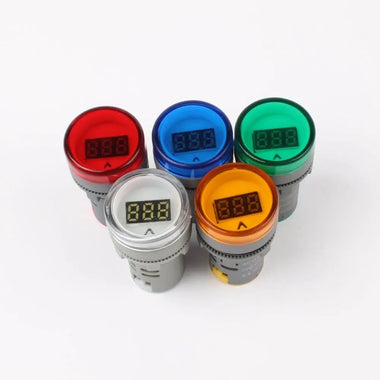 5pcs Red 22MM AD16 AD16-22DSV Type AC 60-500V Mini Voltage Meter LED Digital Display AC Voltmeter Indicator Light/Pilot Lamp 110V 220V