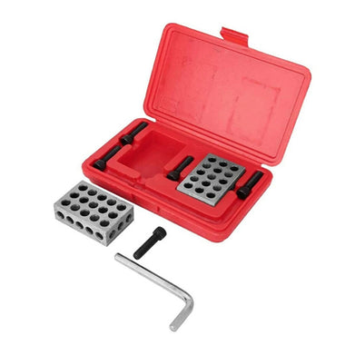 Precision Parallel Gauge Block 1-2-3 Inch 23 hole parallel iron gauge block Accuracy 0.005mm M10 thread - with socket wrench screw