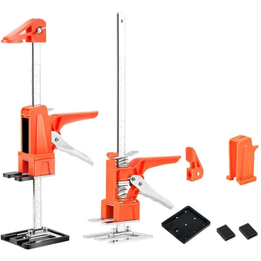 2PCS Labor Saving Handle Arm Jack Woodworking Clamps 400KG Lift Capacity Multi-Function Height Adjustment Lifting Device Door Panel Lifting Cabinet Jack