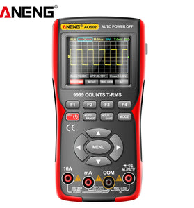 ANENG AOS02 9999 Counts Digital Professional Oscilloscope Multimeter 48M/S 10MHZ PC Waveform Data Storage True RMS Tranistor