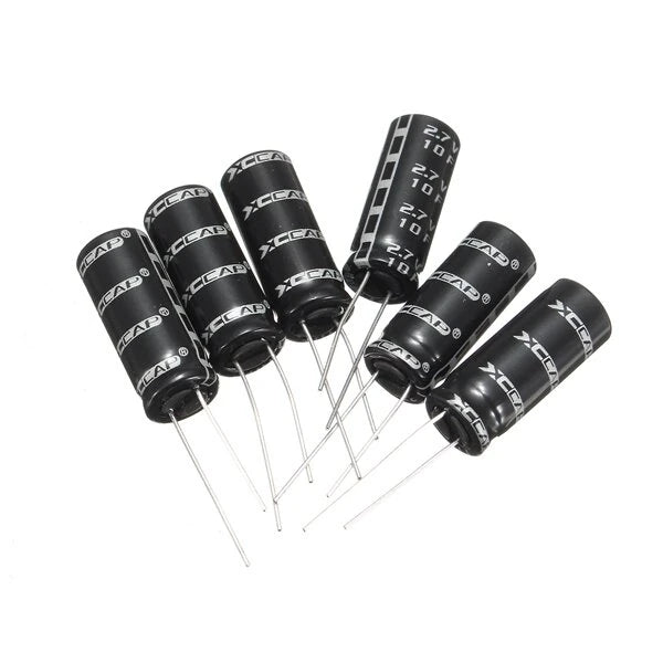 20pcs 2.7V 10F Cylindrical Ultra Super Farad Capacitor High Power Capacitance Supercap 10 x 26mm