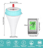 Solar-Powered Wireless Floating Pool Thermometer High Precision Sensor Long-Range Connectivity Easy Use Ideal for Pools Spas Hot Tubs Aquariums