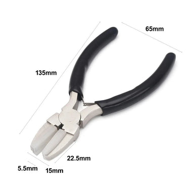 Nylon Jaw Pliers Jewelry Making Tools Anti-slip Grip High Carbon Steel 6.50 cm Length 13.50 cm Width Perfect for Wire Shaping