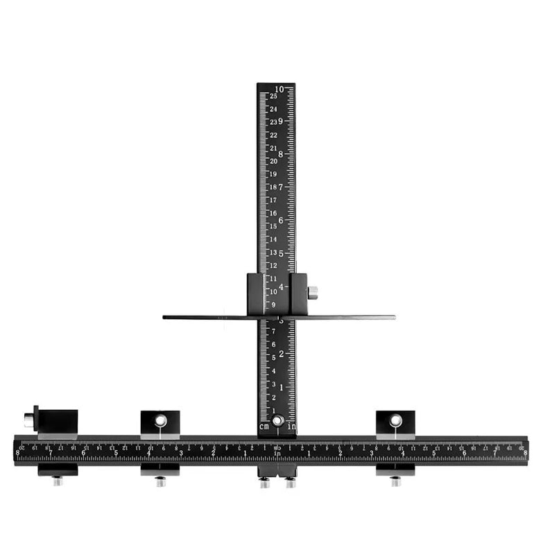 Aluminum Alloy Cabinet Hardware Jig Pocket Hole Jig Drill Locator Punch Guide for Installation of Handles Knobs and Pulls on Doors and Drawer For Woodworking