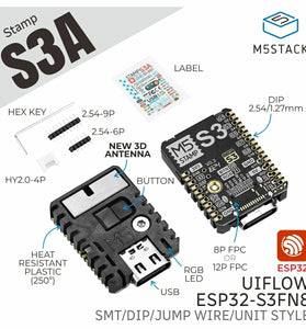 M5Stack M5stampS3A Based ESP32-S3FN8 Embedded Module Programmable Development Board