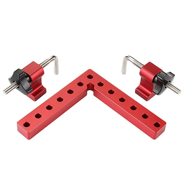 VEIKO 2 Set Woodworking Precision Clamping Square L-Shaped Auxiliary Fixture Splicing Board Carpenter Square Ruler Woodworking Tool