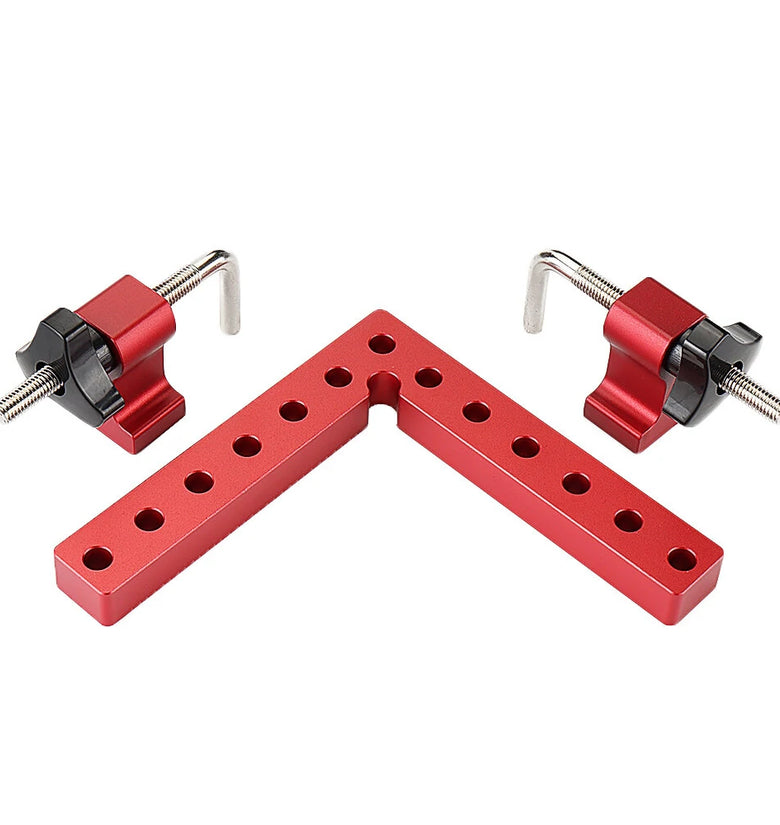 VEIKO 2 Set Woodworking Precision Clamping Square L-Shaped Auxiliary Fixture Splicing Board Carpenter Square Ruler Woodworking Tool