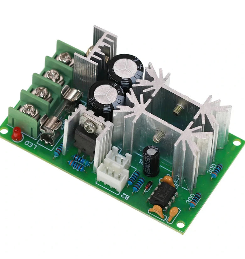 PWM Motor Speed Controller DC 10-60V 20A 1200W 25kHz DC Motor Regulator Module with Heat Management