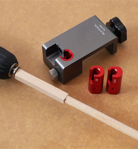 Dowel Maker Jig Tenon Dowel Plug Cutter With Sharp Alloy Blade Adjustable Drill Guide Positioner For Wood Sticks Making Round Bar Auxiliary Tool