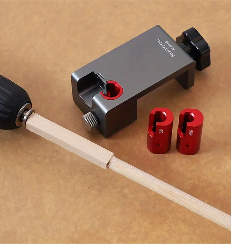 Dowel Maker Jig Tenon Dowel Plug Cutter With Sharp Alloy Blade Adjustable Drill Guide Positioner For Wood Sticks Making Round Bar Auxiliary Tool