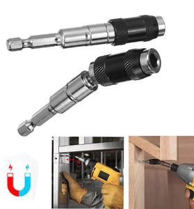 Magnetic Hex Ring Screwdriver Bit 1/4" Quick Change Holder Extension Rod High-Quality Construction Versatile for Drilling Fastening Guiding Screws