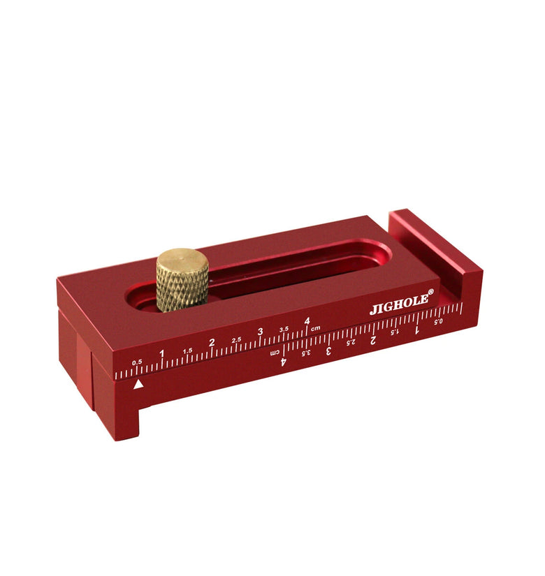 Aluminum Alloy Depth Gauge 5-40mm Gaps Gauge Woodworking Saw Gap Measuring Tool for Cutting Slotting Precision Metal Construction