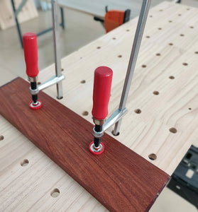 Quick Screw Woodworking Guide Rail Clamps T-Track Hold Down Clamps for MFT Table and Track Saw Guide Rail System for Makita Festool DEWALT RIDGID Guide Rail