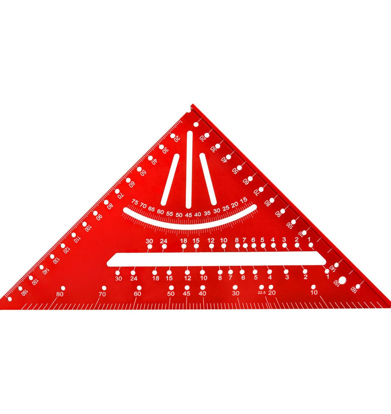 2in1 Aluminum Alloy Triangle Ruler Multifunctional Tool for Precise Line Drawing with Frequently used Fixed Positioning Angles Robust and Long-lasting Design