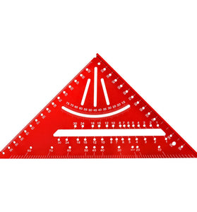 2in1 Aluminum Alloy Triangle Ruler Multifunctional Tool for Precise Line Drawing with Frequently used Fixed Positioning Angles Robust and Long-lasting Design