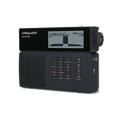 LITEMALADSP MLite-880 Software-Defined Radio + 2pcs Donut AM SW Antenna Full Band SDR SSB CW AM SAM NFM WFM support Longwave Medium Wave Shortwave Aviation Band