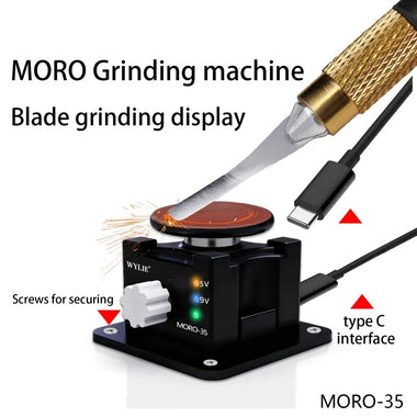 MORO-35 Grinding Master Polishing Machine 10000RPM Type-C USB Dual Voltage 5V 9V Multi-Material Compatible for Metal Wood Plastic Jade Repair Tools