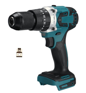 3 IN 1 18V Brushless Electric Drill Rechargeable Two-speed Impact Drill For Makita 18V Battery