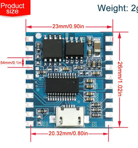 DY-SV19R 5W MP3 Player Amplifier Board USB One-for-One Control Flash Storage 32Mbit UART Playback Audio Tracks