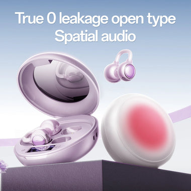M156 TWS Earclips Headset Wireless bluetooth 6.0 Earphone HiFi Bass Sound Directional Transmission DNN Call Noise Cancelling Digital Display Open-ear Sports Headphones