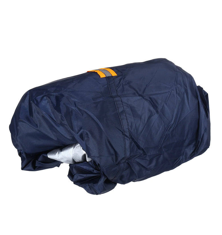 Dark Blue Full Car Cover Waterproof Sun Rain Heat Dust UV Resistant Protection
