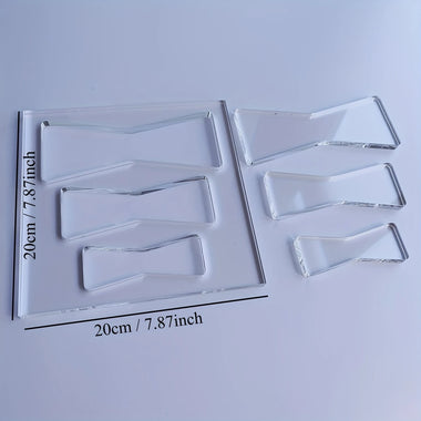 Butterflies Router Template Set Transparent Acrylic Butterflies Template Multiple Sizes 5mm Thick Clear Router Template for Precise Woodworking and Crafting