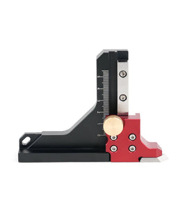 CNC Aluminum Height Gauge 123x90mm Engraved Scale Precision Marking Tool Adjustable Mechanism Woodworking Engineering Accessories